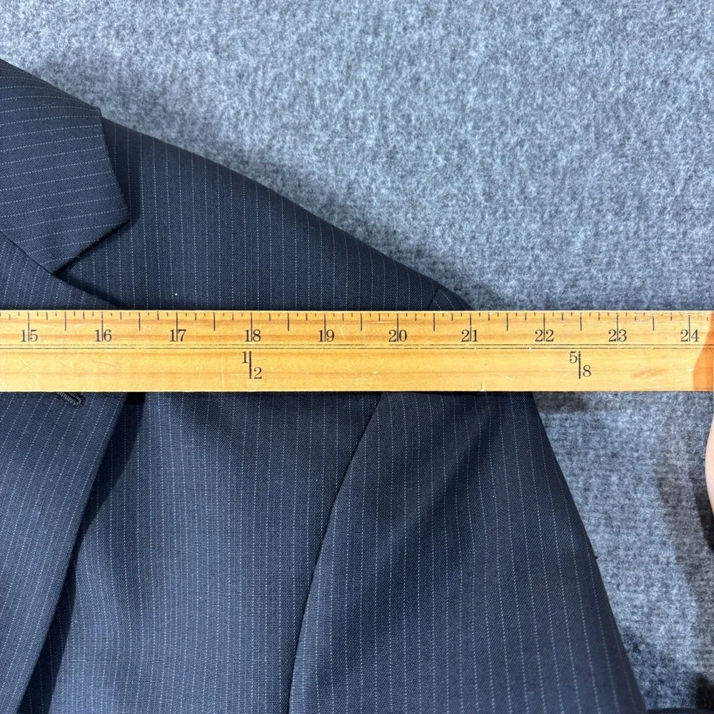 Jos. A. Bank Mens Pinstripe 100% Wool 2 Piece Suit 44L 39X30